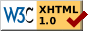 Button: Valid XHTML 1.0