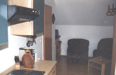 Wohnung 1 - die Wohnküche Foto: Wohnung 'Kuh Bella' - die Wohnküche